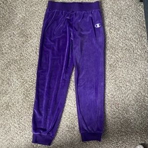 Purple champion joggers